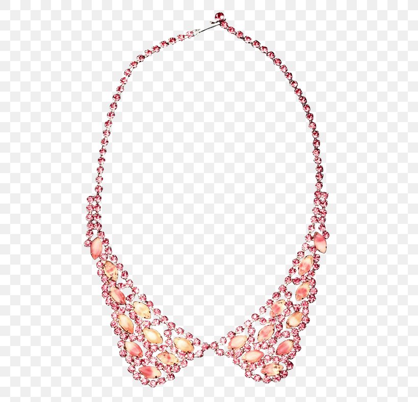 Necklace Bead Pink M Body Jewellery Chain, PNG, 525x790px, Necklace, Bead, Body Jewellery, Body Jewelry, Chain Download Free