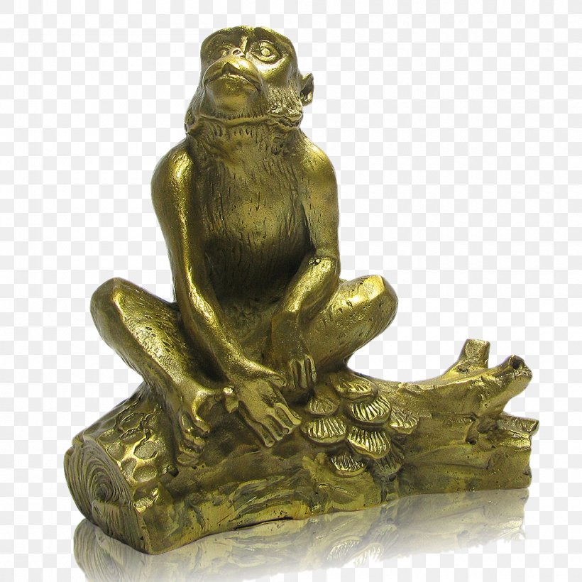 Stone Sculpture Bronze Sculpture Stone Carving Monkey, PNG, 1000x1000px, Stone Sculpture, Amphibian, Art, Brass, Bronze Download Free