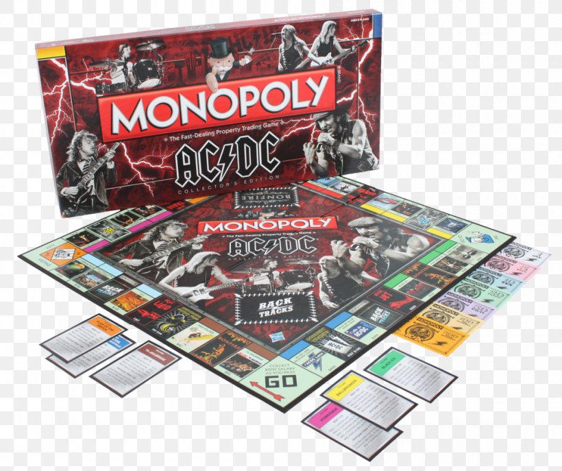 USAopoly Monopoly AC/DC Hasbro Monopoly Board Game, PNG, 1000x839px, Watercolor, Cartoon, Flower, Frame, Heart Download Free