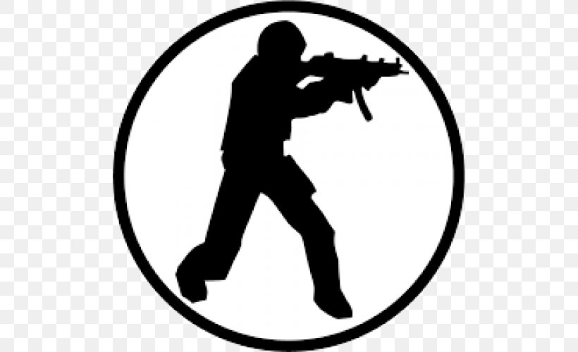 Counter-Strike: Global Offensive Counter-Strike: Source Counter-Strike: Condition Zero Counter-Strike 1.6, PNG, 500x500px, Counterstrike Global Offensive, Artwork, Black, Black And White, Counterstrike Download Free