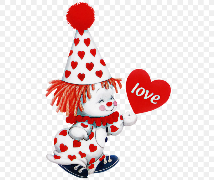 Party Hat, PNG, 500x690px, Heart, Christmas Decoration, Christmas Ornament, Clown, Holiday Ornament Download Free