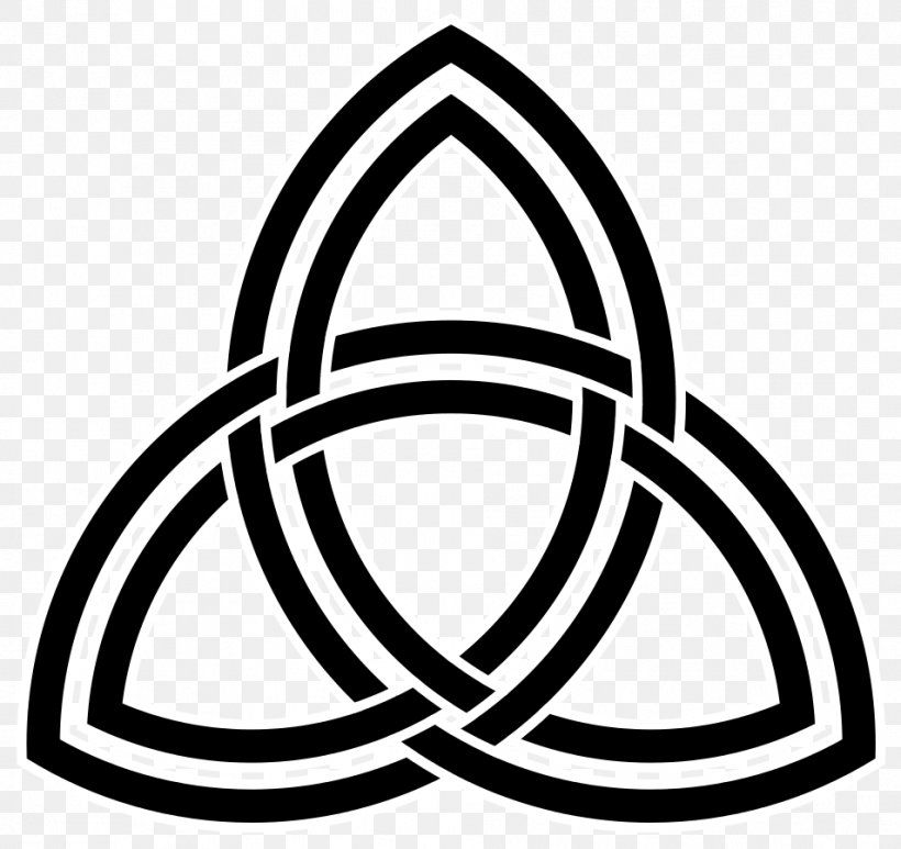 Triquetra Symbol Trinity Vesica Piscis, PNG, 954x900px, Triquetra, Area, Artwork, Black And White, Brand Download Free