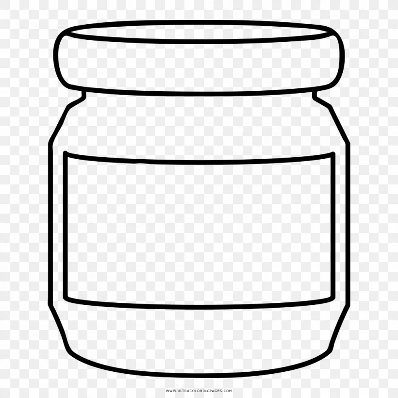 Coloring Book Mason Jar Drawing Biscuit Jars, PNG, 1000x1000px, Coloring Book, Area, Ball Corporation, Biscuit Jars, Black And White Download Free