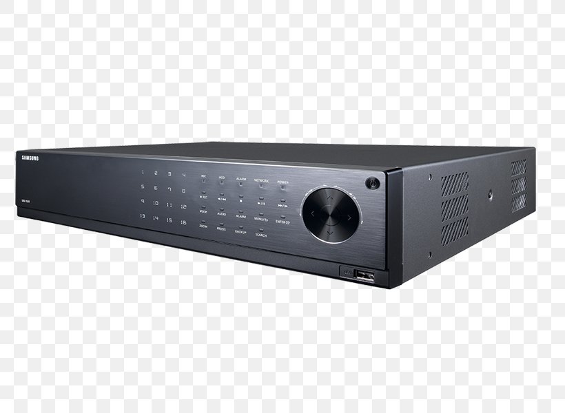 Digital Video Recorders Samsung Group Hanwha Techwin 16-Channel 1280H Real-Time Coaxial DVR HDD Closed-circuit Television, PNG, 800x600px, 960h Technology, Digital Video Recorders, Analog High Definition, Analog Signal, Audio Download Free
