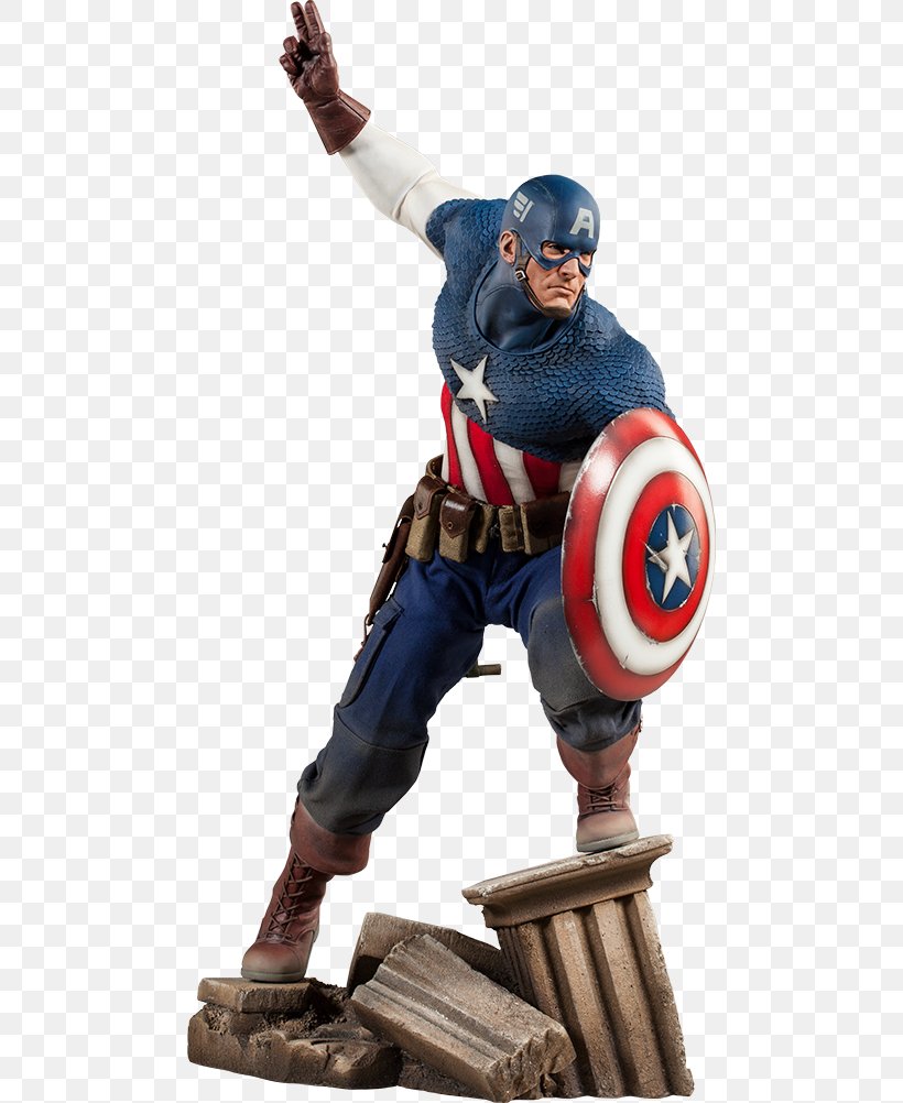 Captain America Hulk Sideshow Collectibles Marvel Comics Action & Toy Figures, PNG, 480x1002px, Captain America, Action Figure, Action Toy Figures, Captain America The Winter Soldier, Comics Download Free