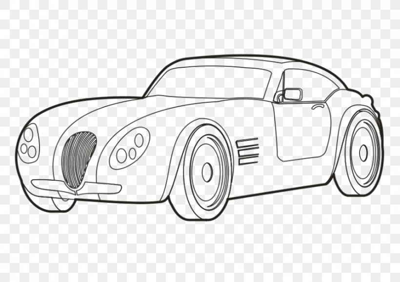 Car Black And White Clip Art, PNG, 830x587px, Car, Artwork, Automotive Design, Black And White, Compact Car Download Free