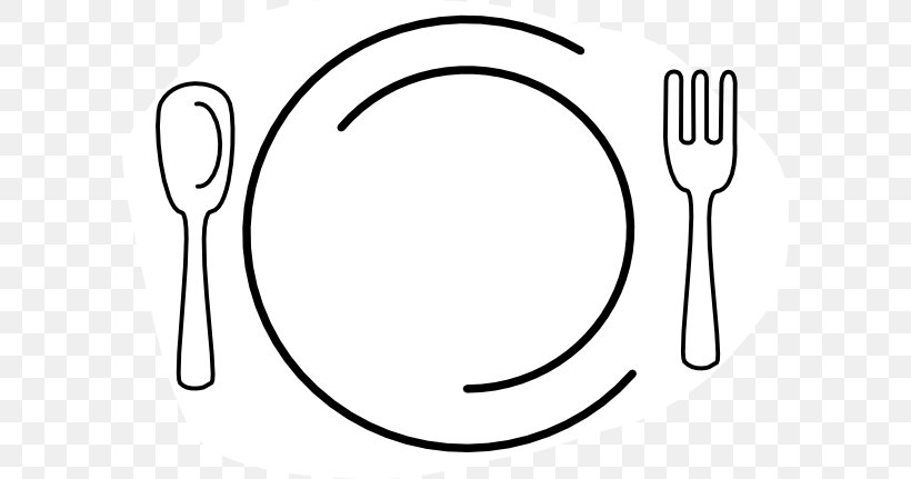 Plate Table Setting Fork Clip Art, PNG, 600x431px, Plate, Area, Black And White, Cutlery, Diagram Download Free