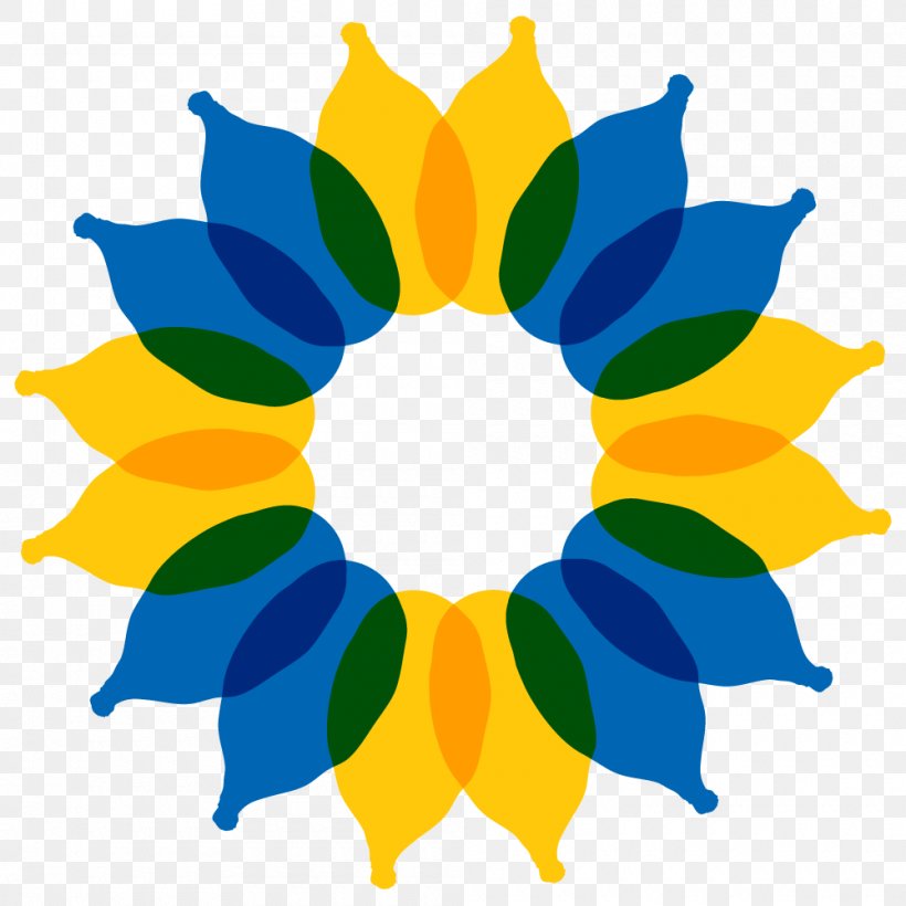 Symmetry Line Sunflower M Clip Art, PNG, 1000x1000px, Symmetry, Electric Blue, Flower, Leaf, Petal Download Free
