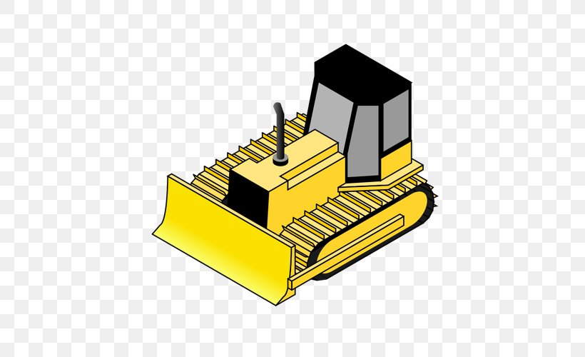 Bulldozer Caterpillar Inc. Isometric Projection Clip Art, PNG, 500x500px, Bulldozer, Architectural Engineering, Caterpillar Inc, Construction Equipment, Heavy Machinery Download Free