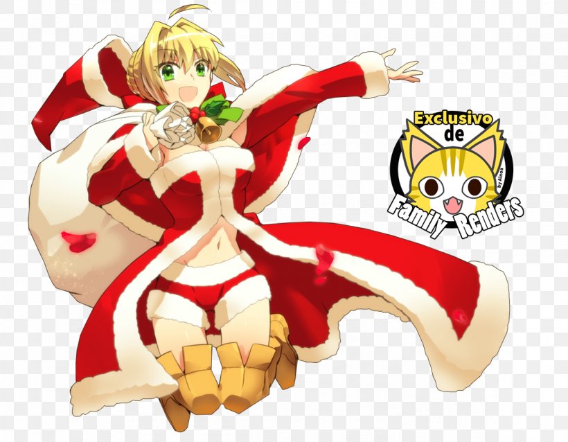 Fate/stay Night Saber Santa Claus Christmas Fate/Grand Order, PNG, 1163x906px, Watercolor, Cartoon, Flower, Frame, Heart Download Free