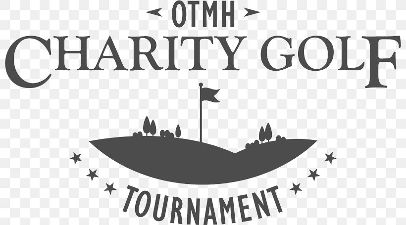 OTMH Charity Golf Tournament Logo Brand Design Font, PNG, 800x455px, Logo, Area, Black, Black And White, Brand Download Free
