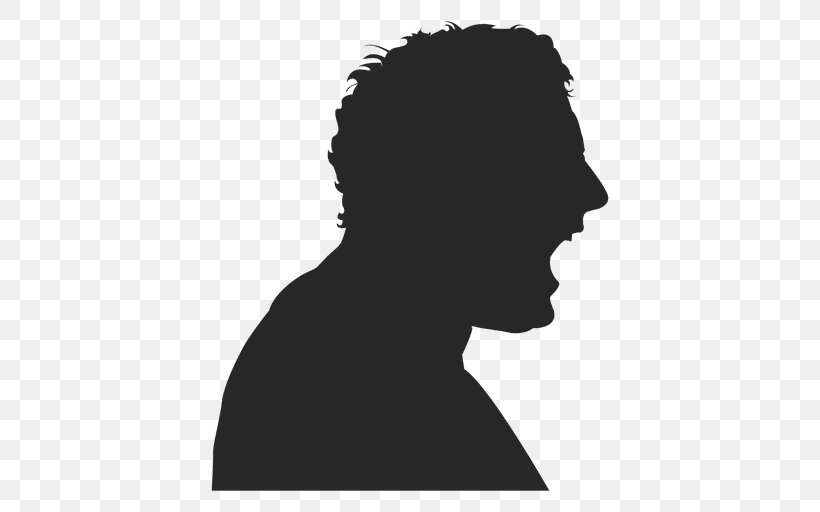Silhouette Photography, PNG, 512x512px, Silhouette, Black, Black And White, Face, Facial Expression Download Free