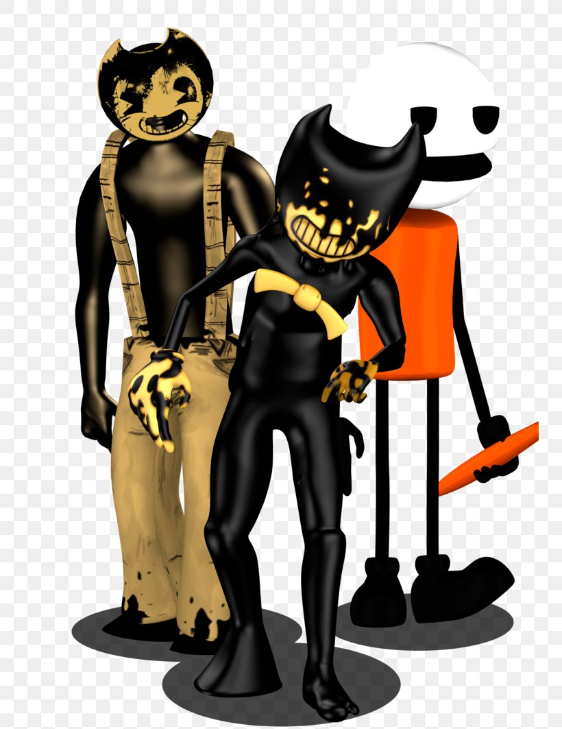 Bendy And The Ink Machine TheMeatly Games DeviantArt, PNG, 752x1063px, 3d Computer Graphics, 3d Modeling, Bendy And The Ink Machine, Action Figure, Art Download Free