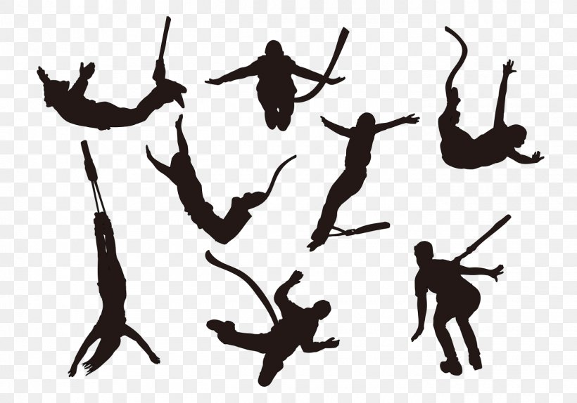 Bungee Jumping Silhouette Sport Clip Art, PNG, 1400x980px, Bungee Jumping, Base Jumping, Bungee Cords, Climbing, Extreme Sport Download Free