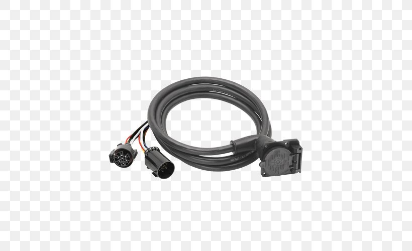 Car Adapter Cable Harness Fifth Wheel Coupling Trailer, PNG, 500x500px, Car, Ac Power Plugs And Sockets, Adapter, Cable, Cable Harness Download Free
