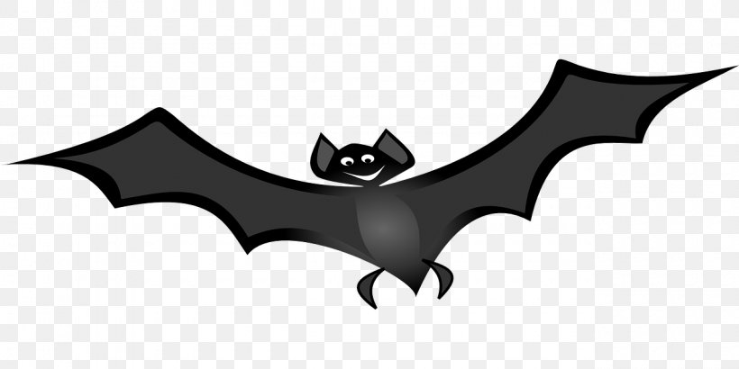 Bat Wing Clip Art, PNG, 1280x640px, Bat, Black, Black And White, Drawing, Fictional Character Download Free