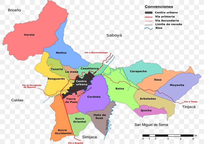 Chiquinquirá Municipality Of Colombia Vereda Map Soacha, PNG, 800x580px, Municipality Of Colombia, Administrative Division, Area, Corregimiento, Departments Of Colombia Download Free