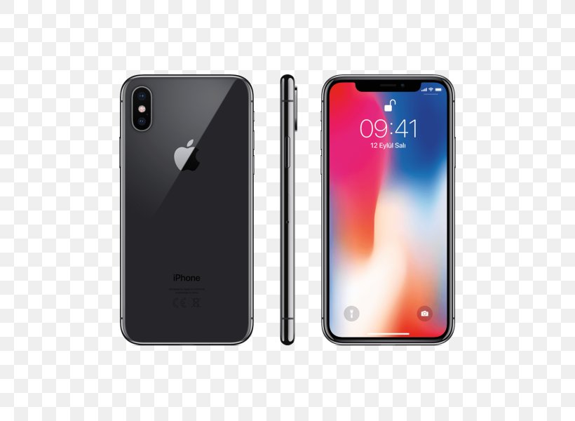 IPhone X Apple IPhone 8 Plus Space Grey Telephone, PNG, 600x600px, 64 Gb, 256 Gb, Iphone X, Apple, Apple Iphone 8 Plus Download Free