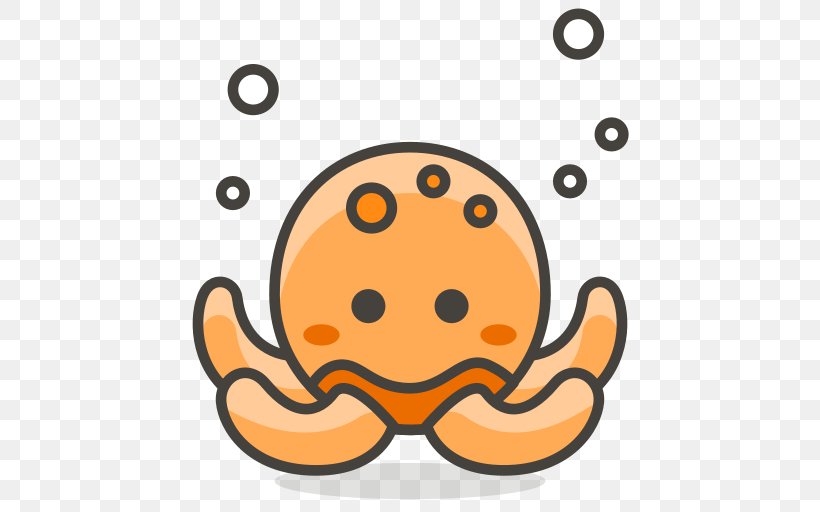 Octopus Clip Art, PNG, 512x512px, Octopus, Animal, Common Octopus, Emoticon, Orange Download Free