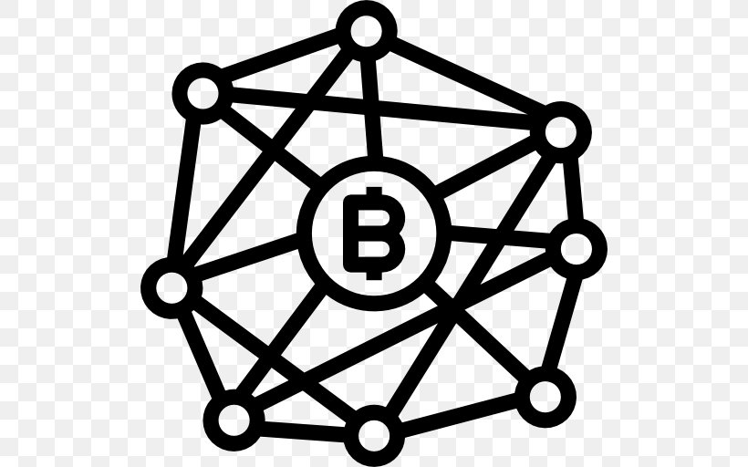 Blockchain Bitcoin Cryptocurrency Smart Contract, PNG, 512x512px, Blockchain, Area, Auto Part, Bitcoin, Black And White Download Free