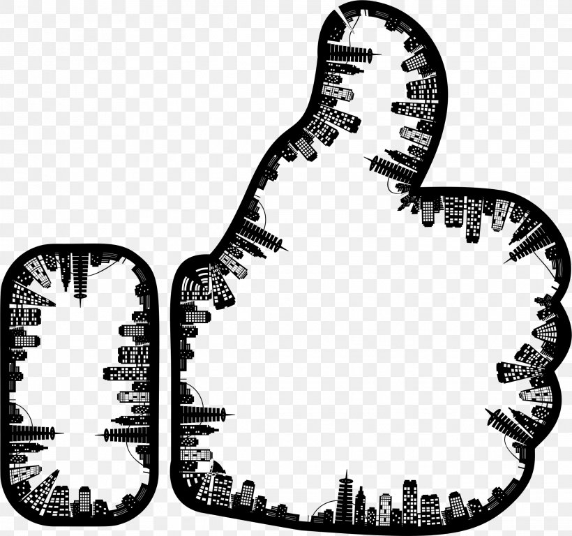 Thumb Signal Clip Art, PNG, 2274x2131px, Thumb Signal, Black And White, Cities Skylines, City, Cityscape Download Free