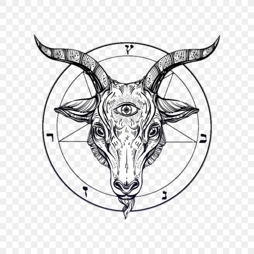 Goat Drawing Baphomet Satanism Image, PNG, 1773x1773px, Goat, Antler, Art, Baphomet, Black And White Download Free