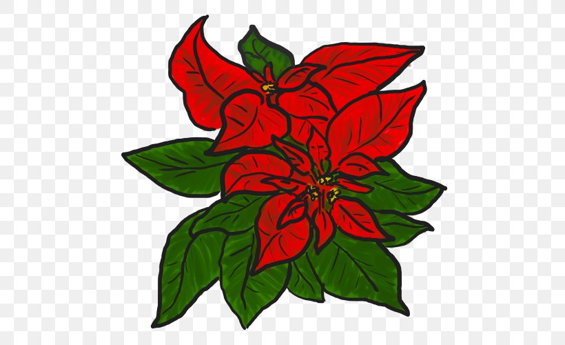 Poinsettia Free Content Clip Art, PNG, 500x500px, Poinsettia, Artwork, Blog, Christmas, Christmas Card Download Free