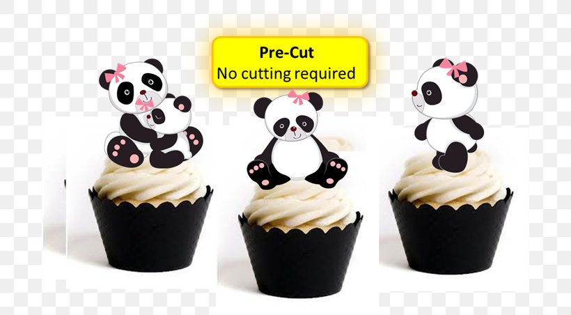 Cupcake Giant Panda Muffin Wedding Cake Topper Bear, PNG, 700x452px, Cupcake, Baby Shower, Baking, Bear, Birthday Download Free