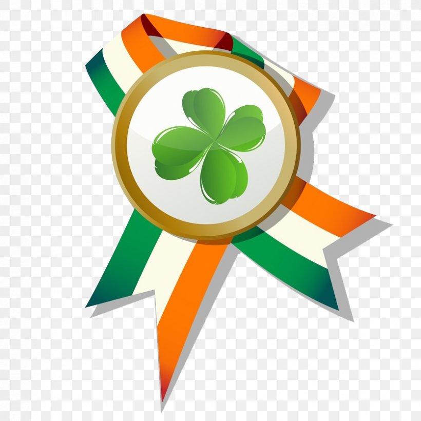 Ireland Saint Patricks Day Four-leaf Clover Illustration, PNG, 836x836px, Ireland, Clover, Drawing, Flag Of Ireland, Fourleaf Clover Download Free