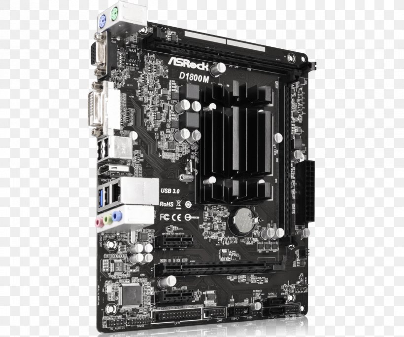 Motherboard ASRock D1800M MicroATX, PNG, 1200x1000px, Motherboard, Asrock, Atx, Central Processing Unit, Computer Download Free