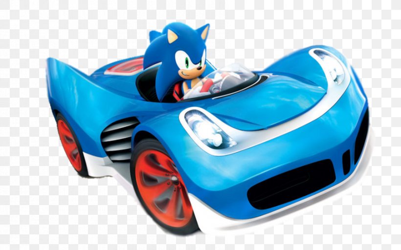 Sonic & Sega All-Stars Racing Sonic & All-Stars Racing Transformed Sonic Free Riders Wii Xbox 360, PNG, 900x563px, Sonic Sega Allstars Racing, Aqua, Automotive Design, Automotive Exterior, Blue Download Free