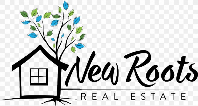 New Roots Real Estate House Estate Agent Logo, PNG, 1024x553px, Real Estate, Area, Art, Artwork, Black And White Download Free