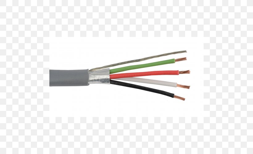 Shielded Cable American Wire Gauge Electrical Cable Multicore Cable, PNG, 500x500px, Shielded Cable, American Wire Gauge, Cable, Circuit Diagram, Copper Download Free