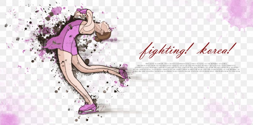 Sport Poster Figure Skating Illustration, PNG, 7087x3508px, Watercolor, Cartoon, Flower, Frame, Heart Download Free