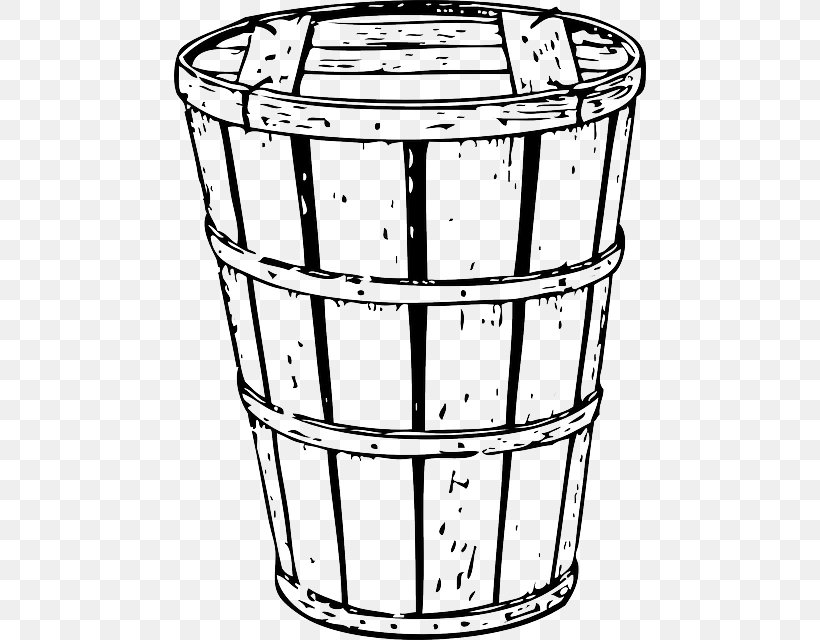 Clip Art Basket Crate Hamper, PNG, 472x640px, Basket, Black And White, Bucket, Coloring Book, Container Download Free
