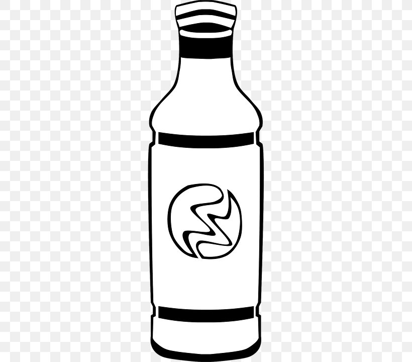 Fizzy Drinks Clip Art Bottle Beer, PNG, 360x720px, Fizzy Drinks, Beer, Black And White, Bottle, Bottled Water Download Free