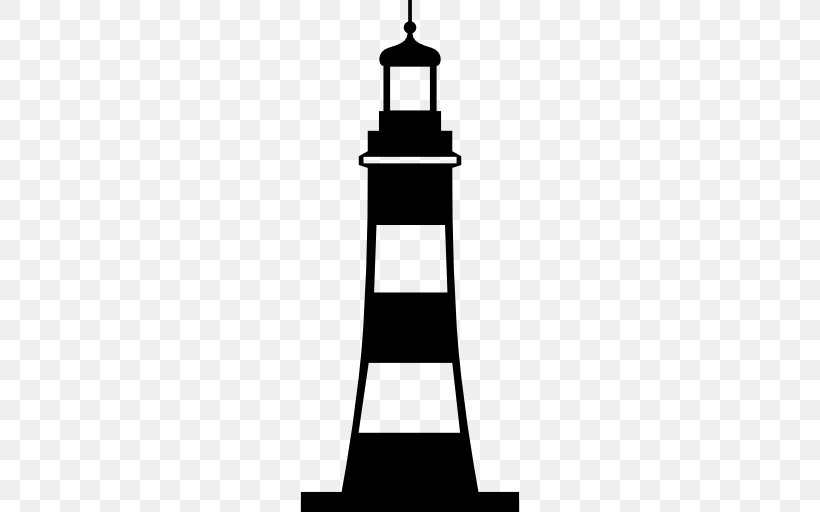 Lighthouse Clip Art, PNG, 512x512px, Lighthouse, Beacon, Black And White, Building, Graphic Designer Download Free