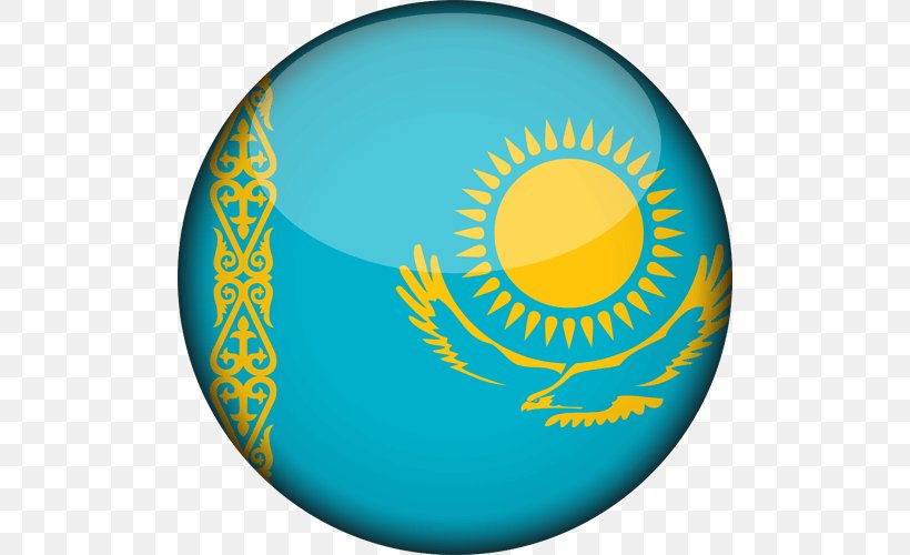 Flag Of Kazakhstan National Flag Flag Of Uzbekistan, PNG, 500x500px, Kazakhstan, Flag, Flag Of Afghanistan, Flag Of Albania, Flag Of China Download Free
