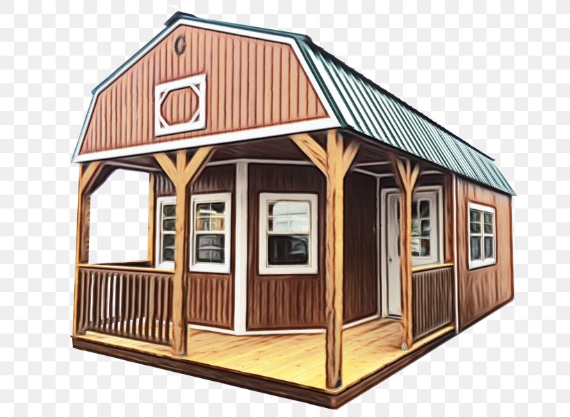 House Building Shed Home Log Cabin, PNG, 800x600px, Watercolor, Building, Cottage, Home, House Download Free