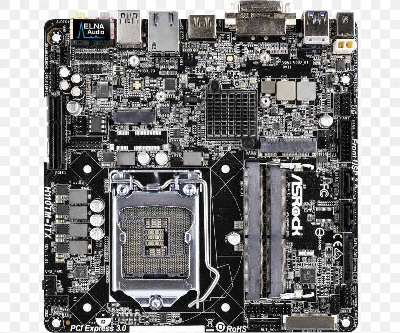 Sound Cards & Audio Adapters Motherboard Mini-ITX H110TM-ITX, Mainboard Hardware/Electronic LGA 1151, PNG, 1200x1000px, Sound Cards Audio Adapters, Asrock, Atx, Central Processing Unit, Chipset Download Free