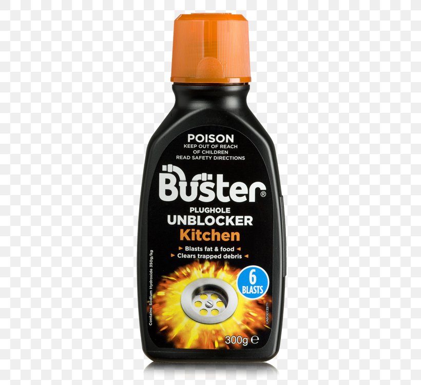 Buster Kitchen Plughole Drain Unblocker 200g Product Gram, PNG, 500x750px, Plug, Gram, Kitchen, Liquid, Liquidm Download Free