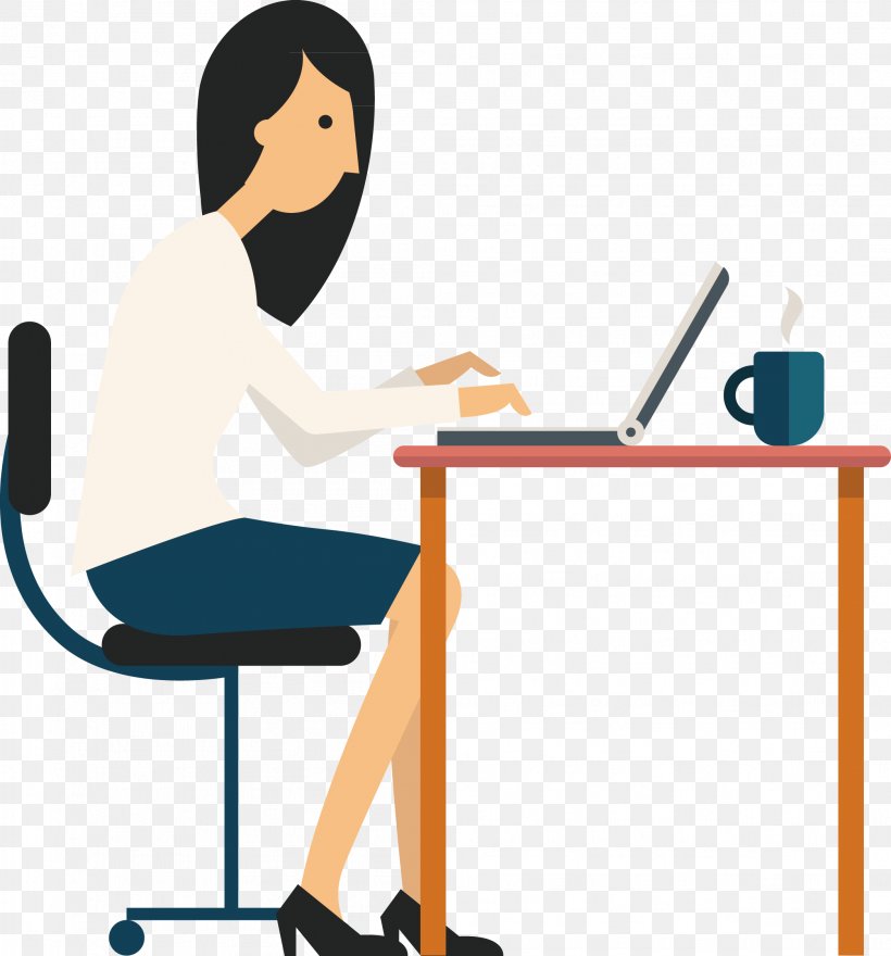 Cartoon Icon, PNG, 2094x2249px, Receptionist, Business, Cartoon, Chair, Character Download Free