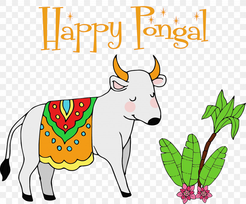 Pongal Thai Pongal Harvest Festival, PNG, 3000x2489px, Pongal, Bull, Calf, Dairy, Dairy Cattle Download Free