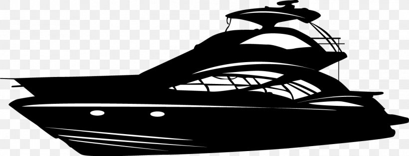 Yacht Ship Silhouette Vector Graphics Clip Art, PNG, 1397x535px, Yacht, Auto Part, Automotive Design, Automotive Exterior, Black Download Free