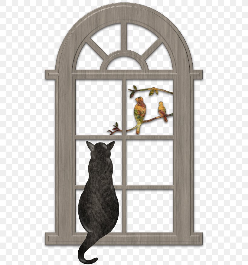 Cat Silhouette Window Art Illustration, PNG, 544x874px, Cat, Art, Black Cat, Canvas, Drawing Download Free