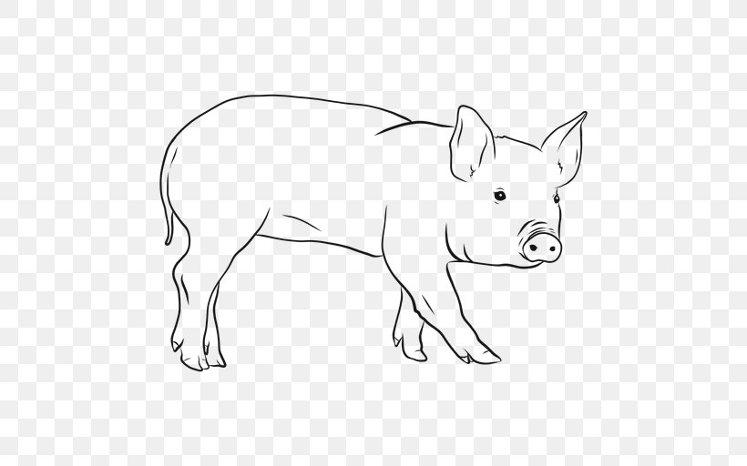 Domestic Pig Pig Farming Snout Illustration, PNG, 512x512px, Pig, Animal Figure, Boar, Coloring Book, Domestic Pig Download Free