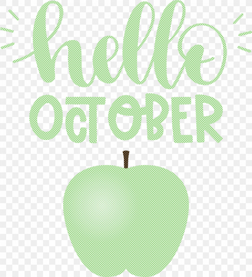 Hello October October, PNG, 2733x3000px, Hello October, Apple, Biology, Fruit, Green Download Free