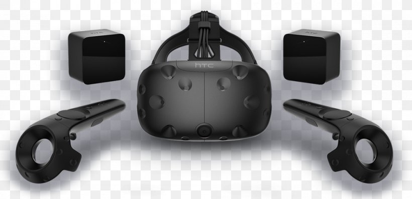 Oculus Rift HTC Vive Virtual Reality System Virtual Reality Headset, PNG, 1000x485px, Oculus Rift, Auto Part, Automotive Exterior, Hardware, Headset Download Free