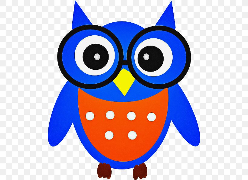 Owl Clip Art Blue Cartoon Bird Of Prey, PNG, 504x596px, Owl, Azure, Bird, Bird Of Prey, Blue Download Free