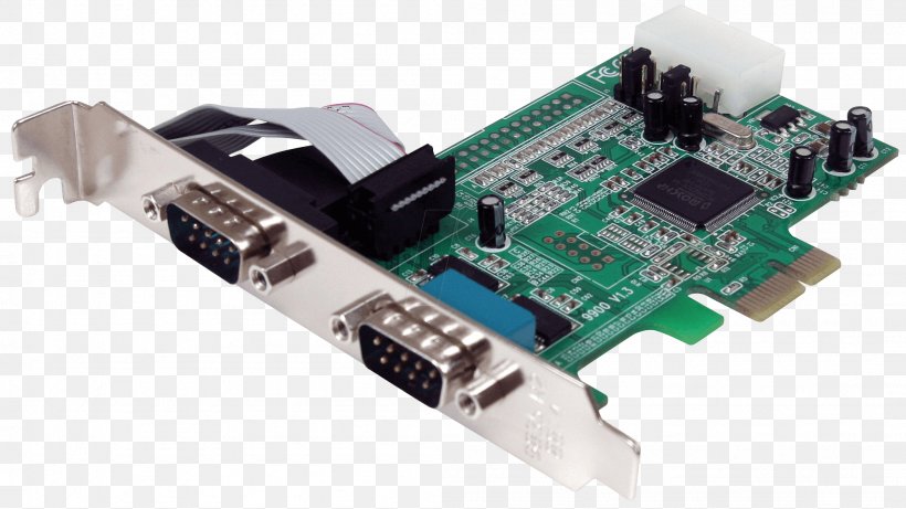 PCI Express RS-232 Serial Port Expansion Card Conventional PCI, PNG, 2098x1182px, Pci Express, Adapter, Computer, Computer Component, Computer Port Download Free